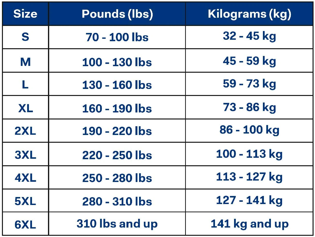 Size Guide